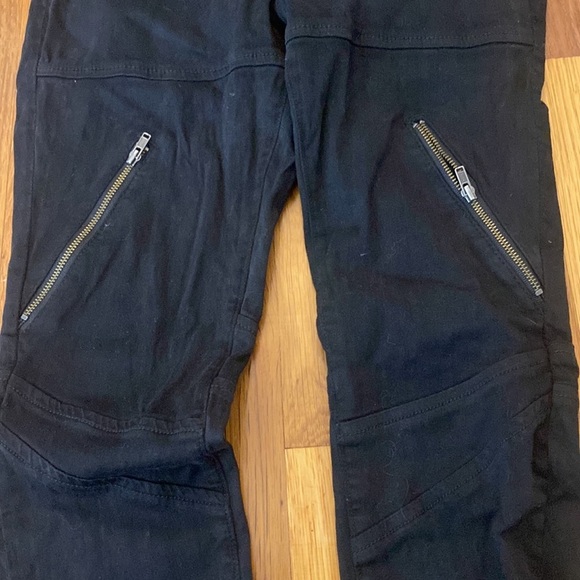 Blank NYC Girls Black Skinny Jeans With Zipper Detailing Size 14 - Picture 3 of 10